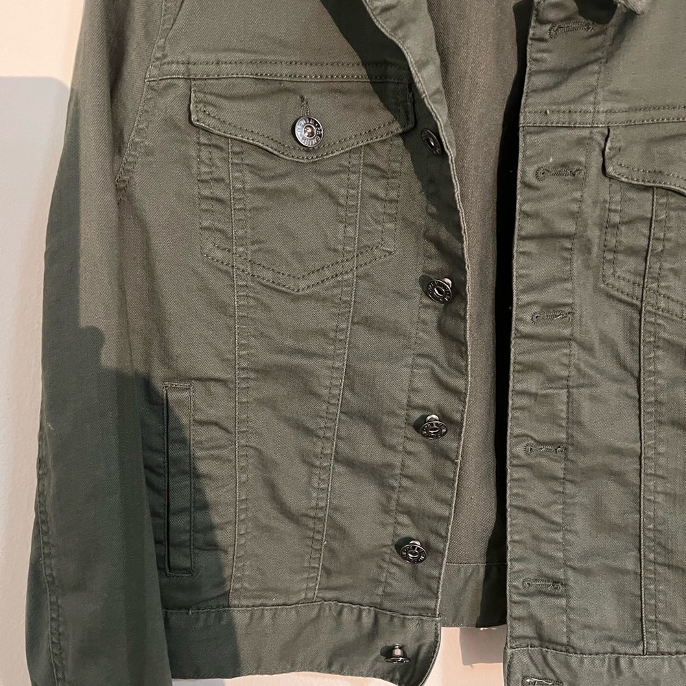 Green Denim Jacket - Picture 4 of 6